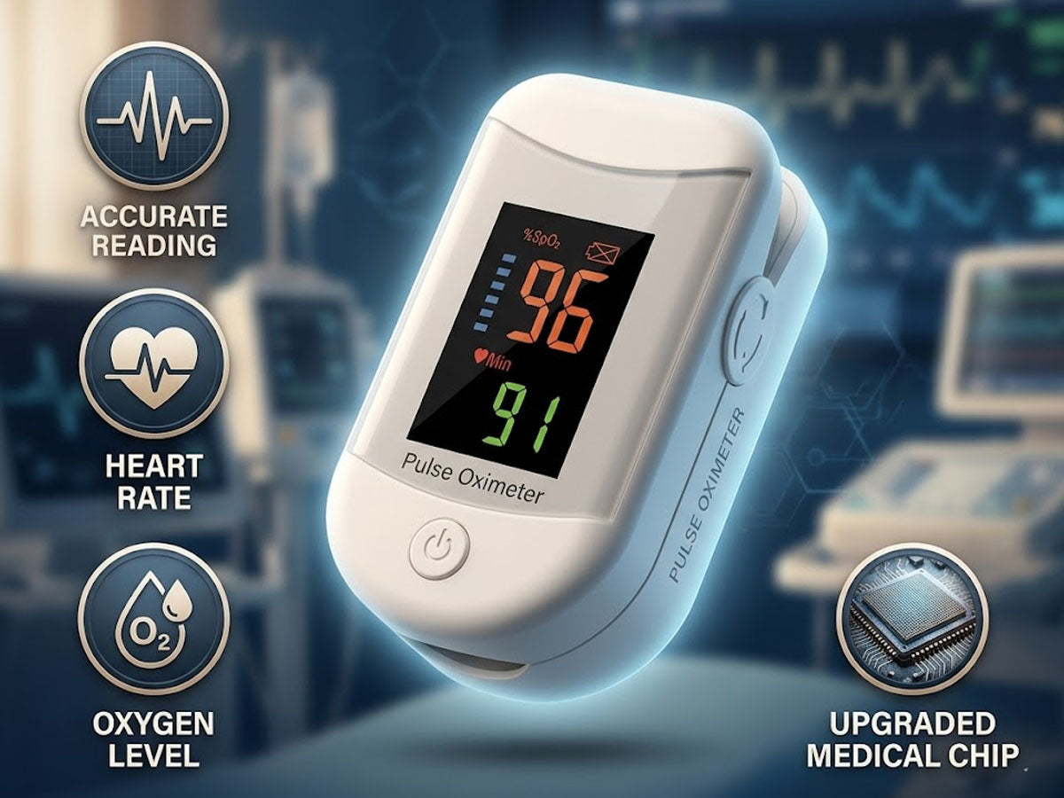 Finger oximeter & Pulse Rate Monitor