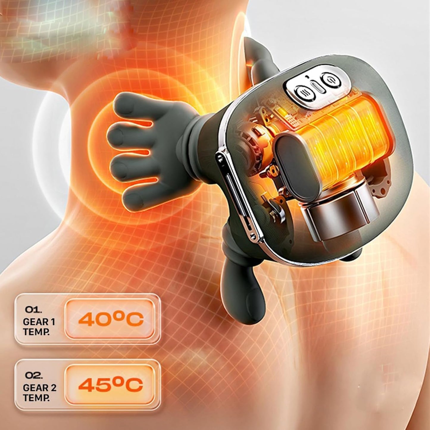 Shoulder Massager with Adjustable Kneading Modes