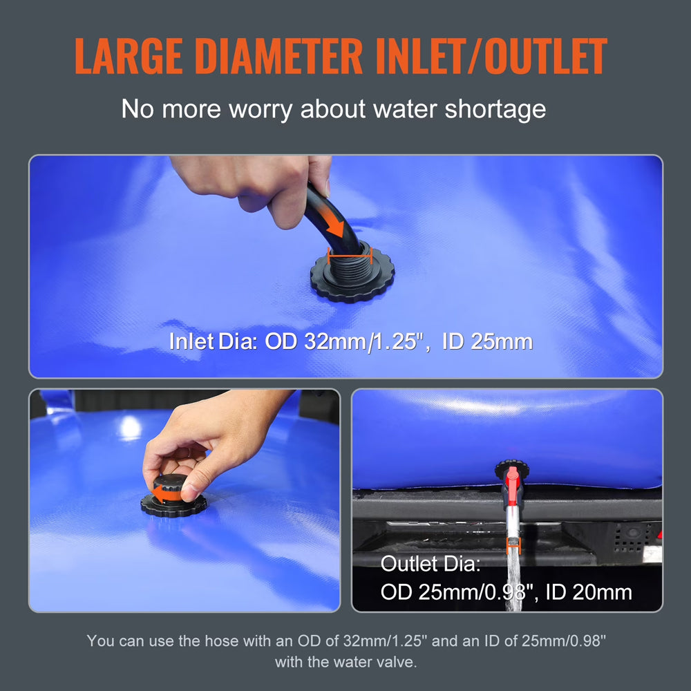 Water Storage Bladder Tank Container Portable