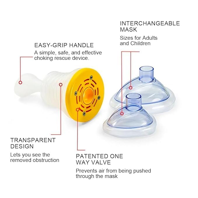 First Aid Kit Minor Choking Emergency Pump Breath Choking Rescues Device Home