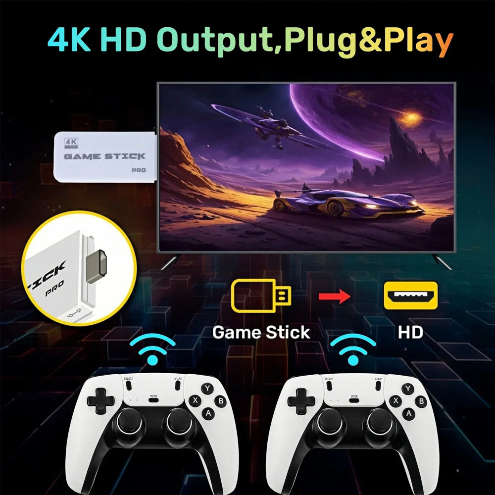 4K Wireless HDMI TV Gaming Stick Console