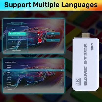 4K Wireless HDMI TV Gaming Stick Console