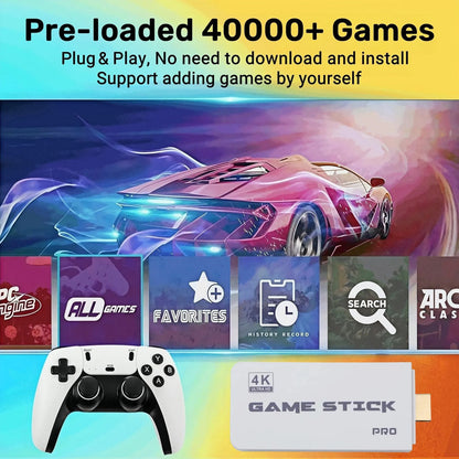 4K Wireless HDMI TV Gaming Stick Console