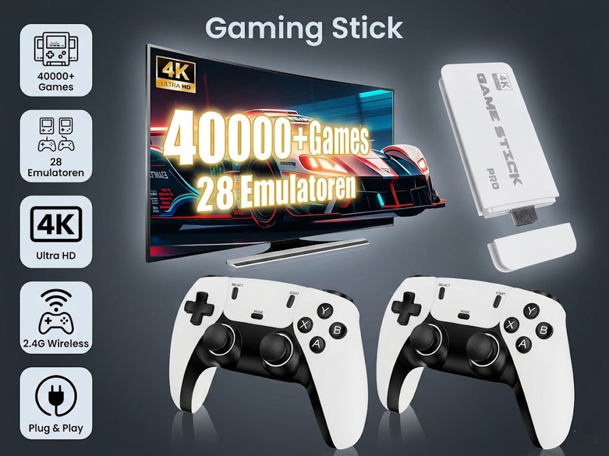 4K Wireless HDMI TV Gaming Stick Console