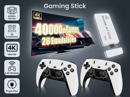 4K Wireless HDMI TV Gaming Stick Console