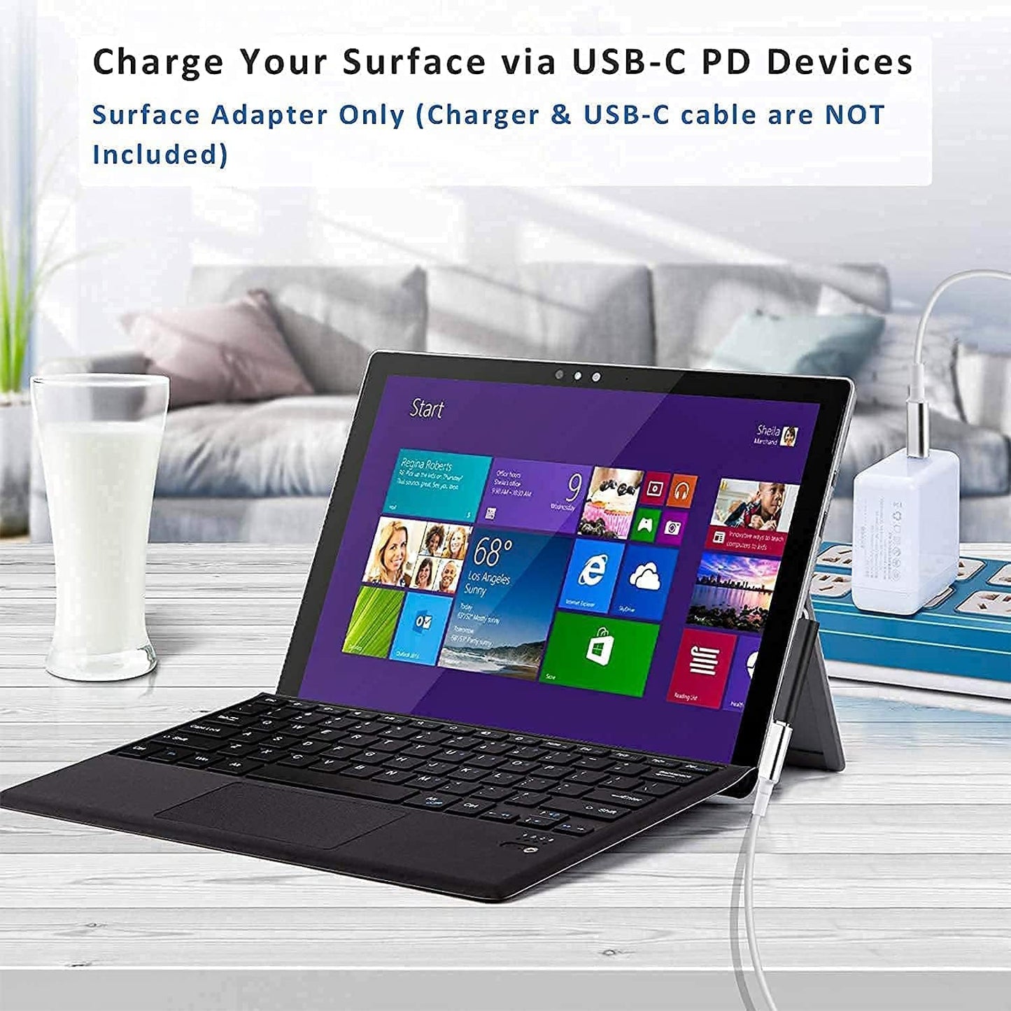 USB C Charger Adapter for Surface Pro