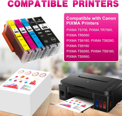 Canon Compatible Ink Cartridges PGI-680XXL CLI-681XXL Set for TR7560 TR7660 TS9160 TS9565 TR8560 TS8160 TS6160