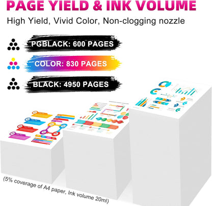 Canon Compatible Ink Cartridges PGI-680XXL CLI-681XXL Set for TR7560 TR7660 TS9160 TS9565 TR8560 TS8160 TS6160