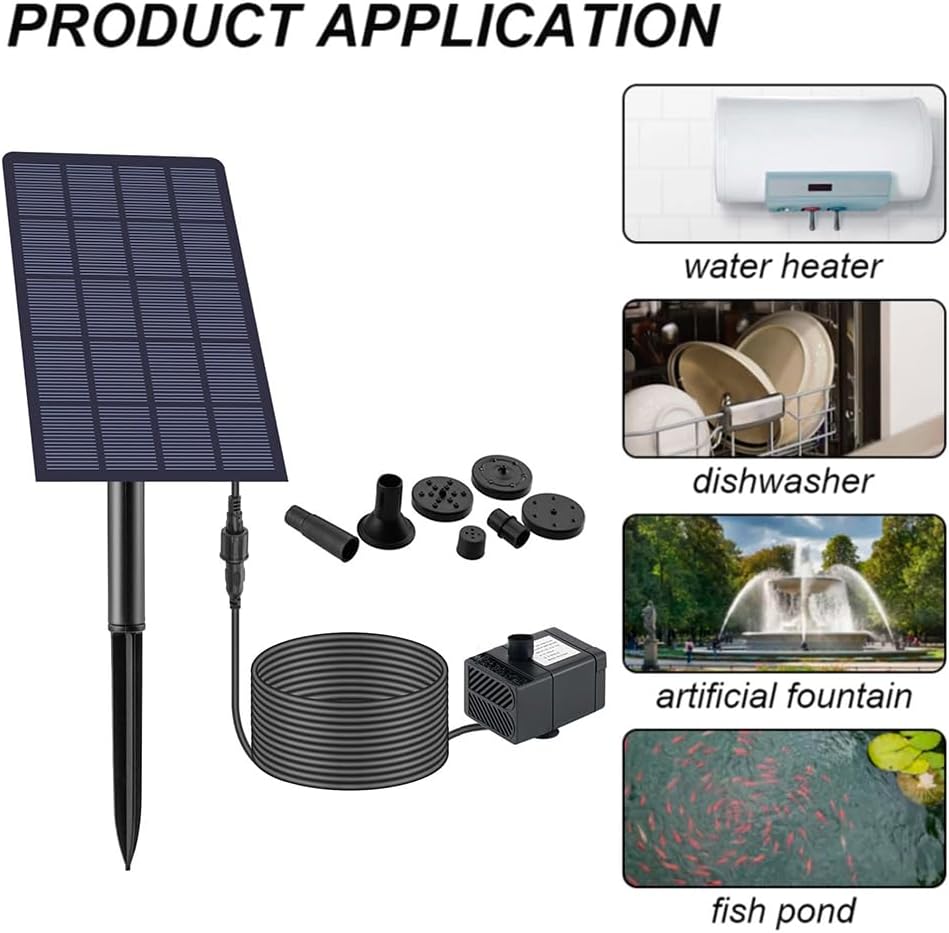 Solar Powered Water Fountain Pump 2.5W