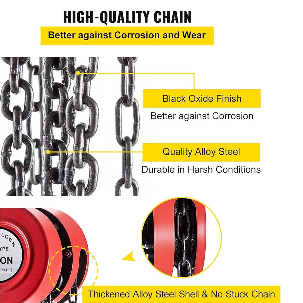 Chain Block Tackle Hoist 3T 3M