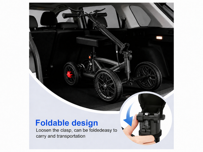Knee Scooter Walker Steerable Mobility Walking Equipment Wheelchair Medical Crutch Broken Foot Ankle Leg Surgery Injury