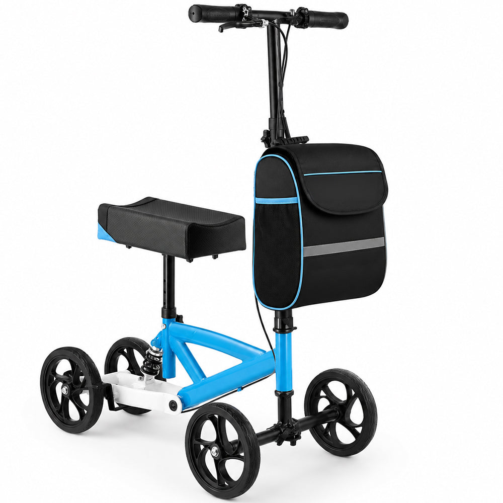 Knee Scooter Walker Steerable Mobility Walking Equipment Wheelchair Medical Crutch Broken Foot Ankle Leg Surgery Injury