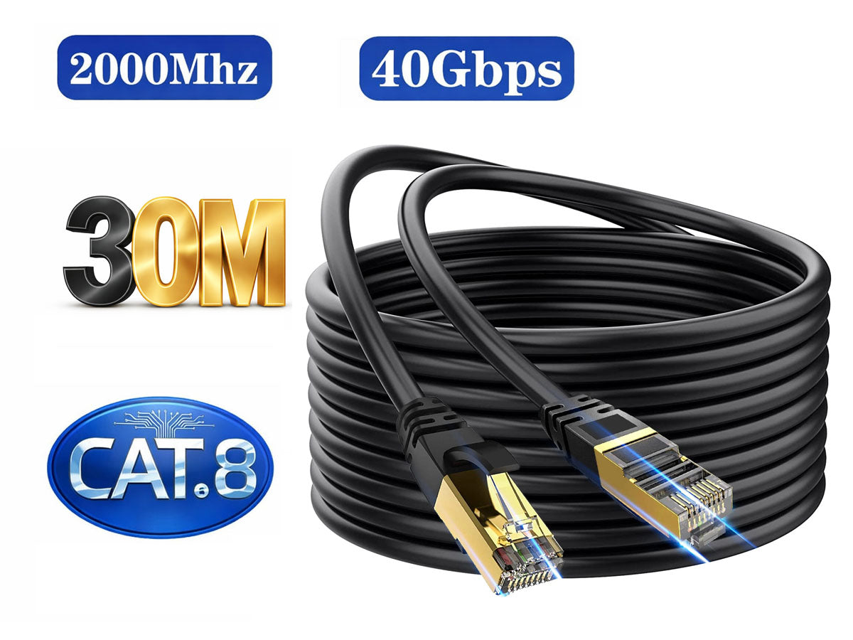 Lan cable Ethernet Cable 30m CAT8 Network Cable