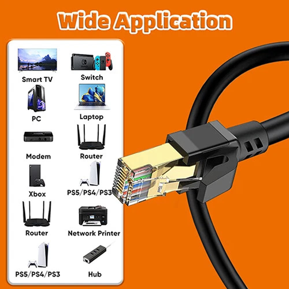 Lan cable Ethernet Cable 2m CAT8 Network Cable