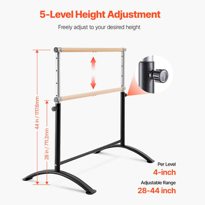 Gymnastic Bar Horizontal Ballet Barre High Bar For Home Gym Training