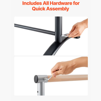 Gymnastic Bar Horizontal Ballet Barre High Bar For Home Gym Training