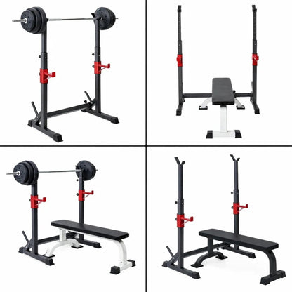 Adjustable Barbell Squat Rack Stand