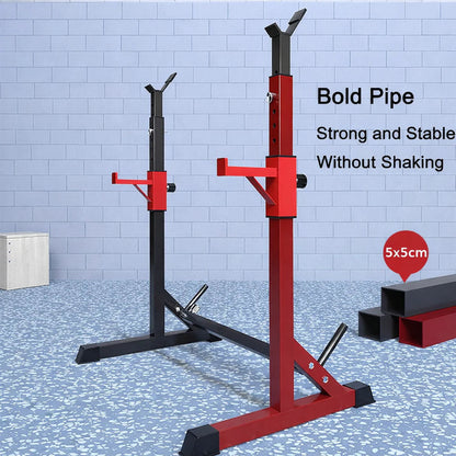 Adjustable Barbell Squat Rack Stand