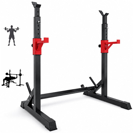 Adjustable Barbell Squat Rack Stand
