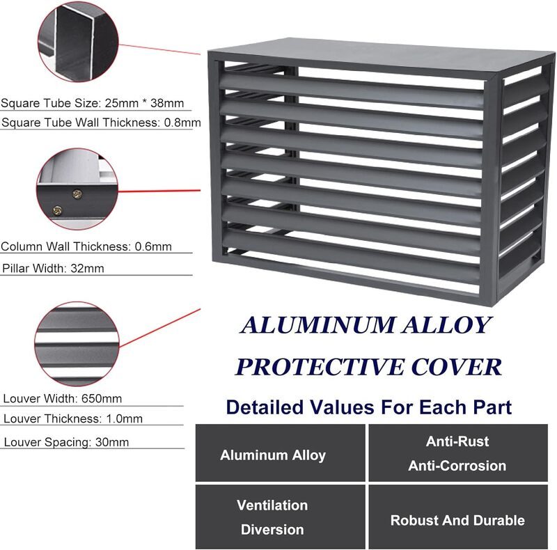 Outdoor air conditioner Cover Heat Pump Screen 110CM