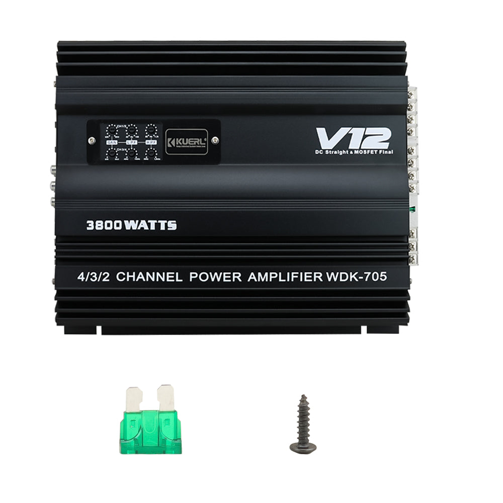 4 Channel Car Amplifier High Power 3800W Car Audio Amp