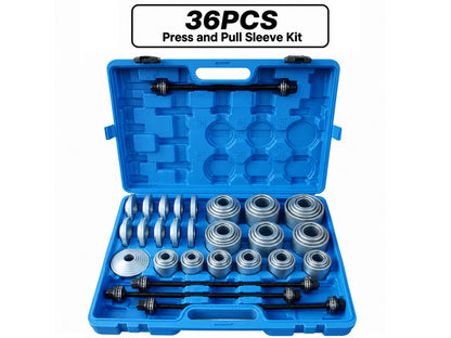 36pc Master Press and Pull Sleeve Kit Bush Bearing Removal Insertion Tool Set