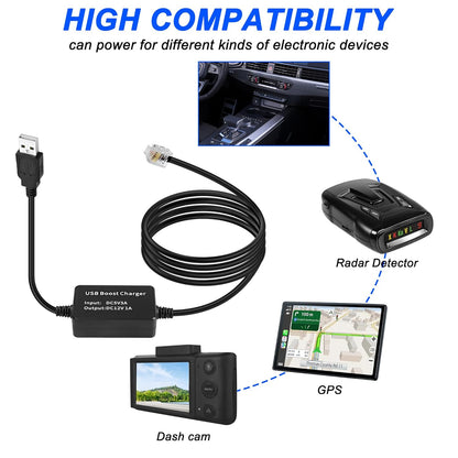 USB Radar Power Cable for Escort, Beltronic, V1 & Uniden Radar Detectors