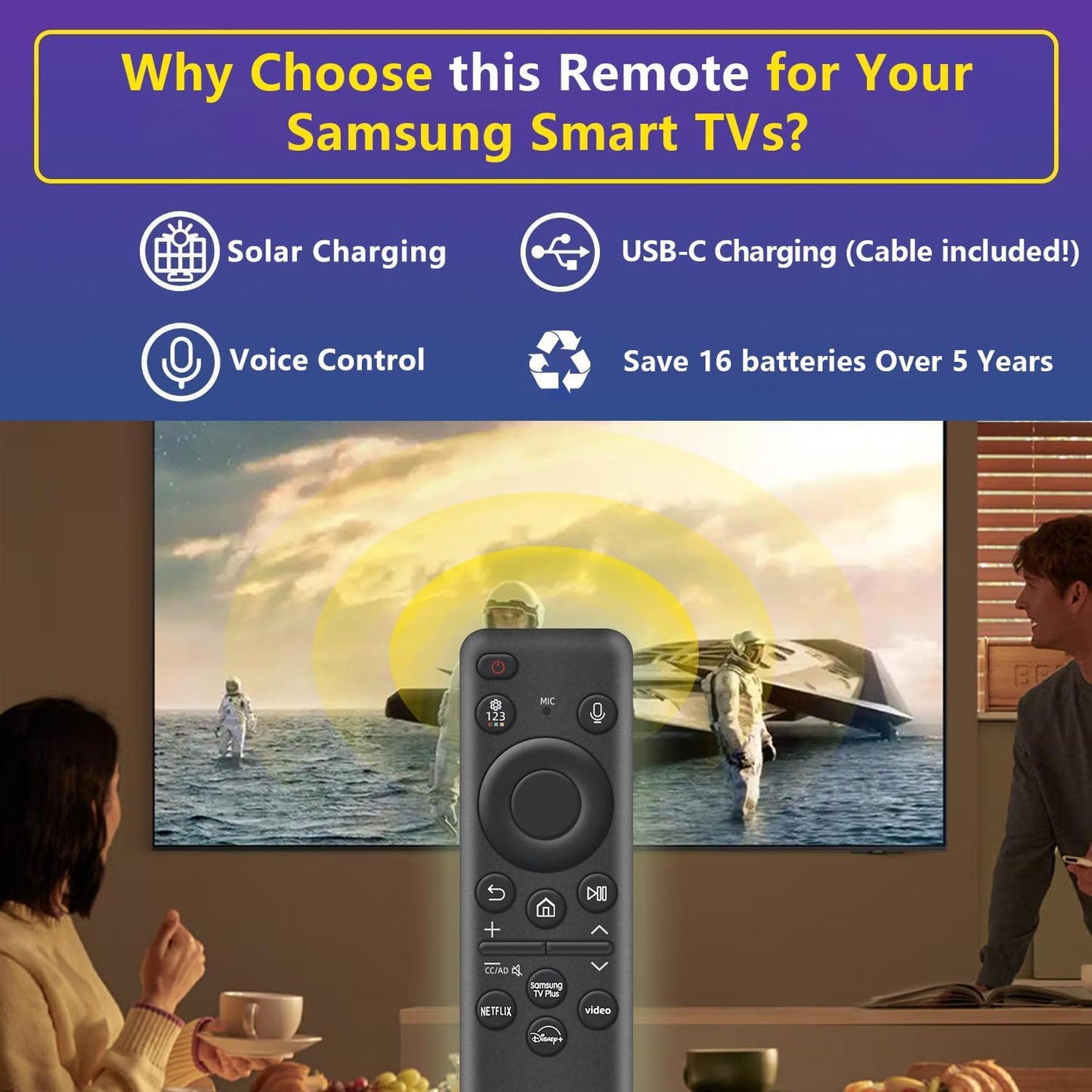 Solar Samsung TV Remote Repalcement