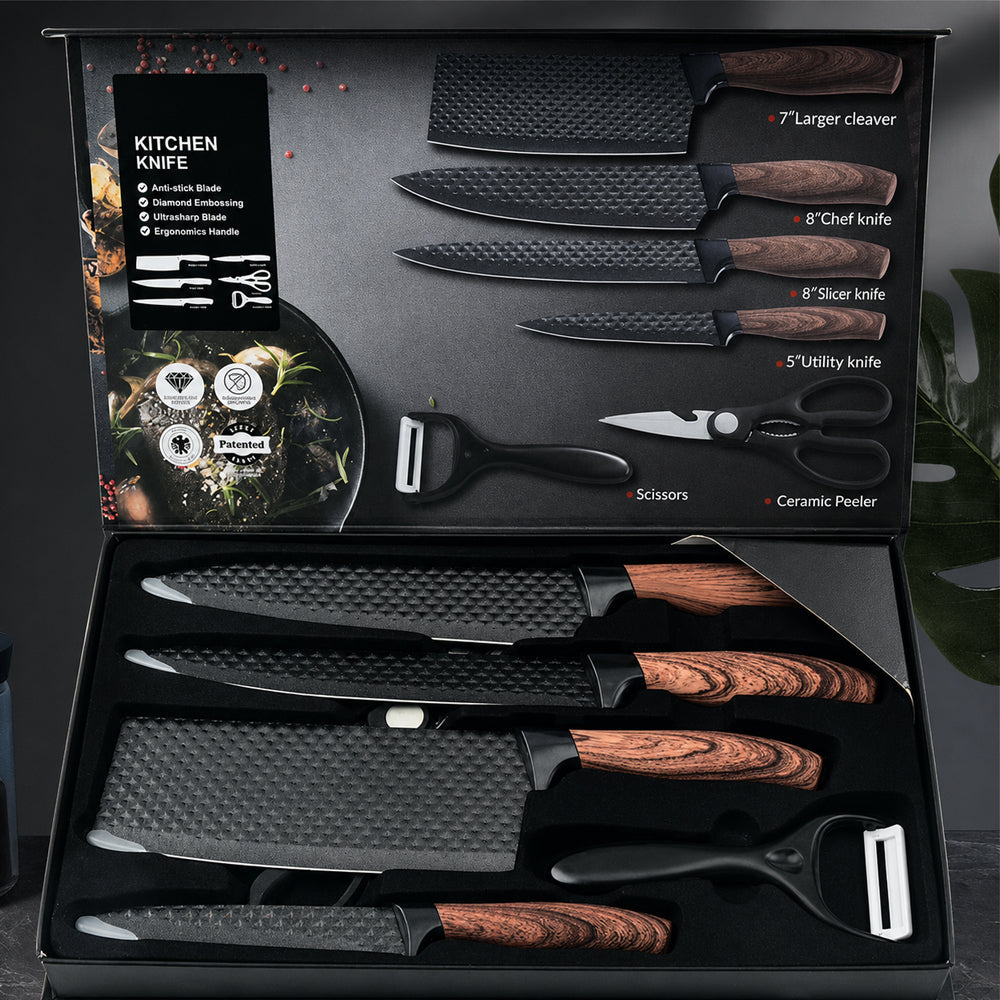 Professional Kitchen Knives Set 6 Piece Knife Set