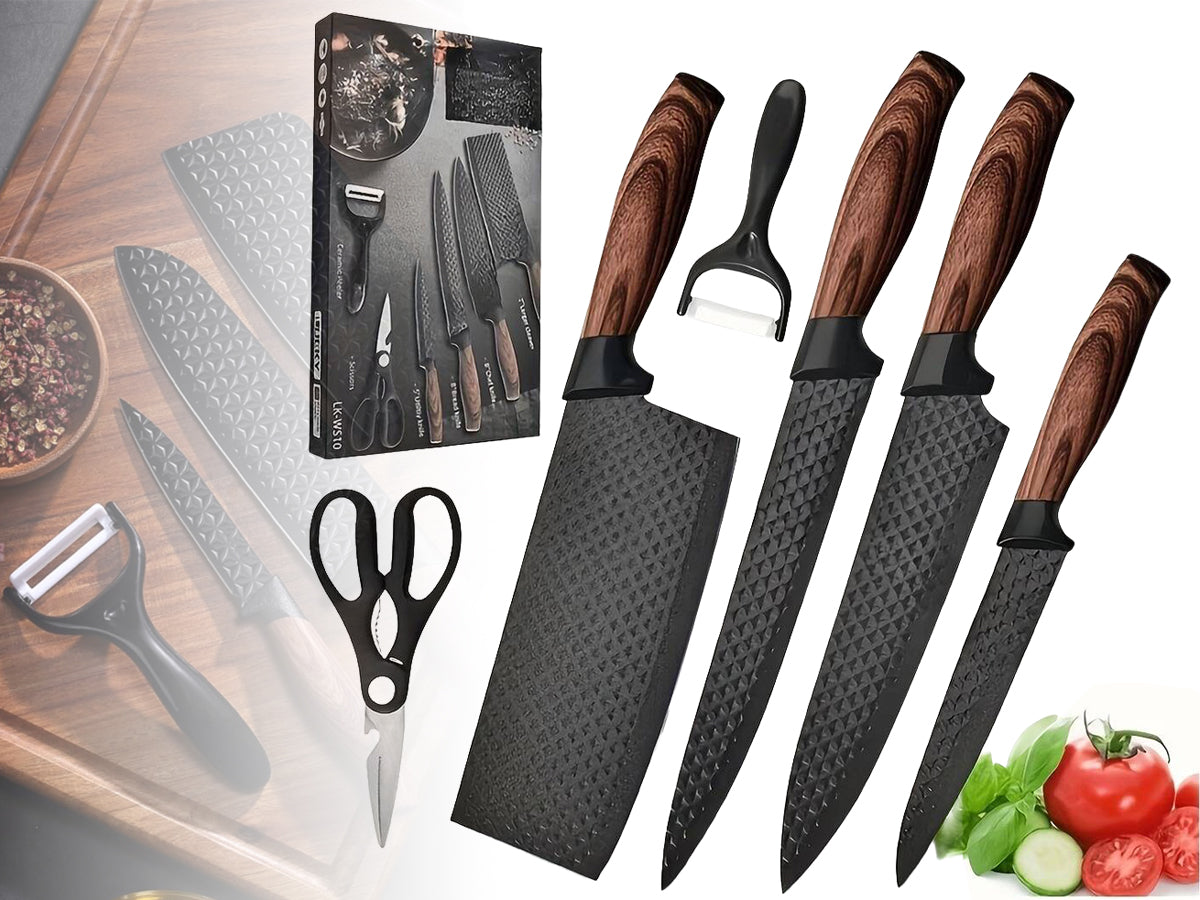 Professional Kitchen Knives Set 6 Piece Knife Set
