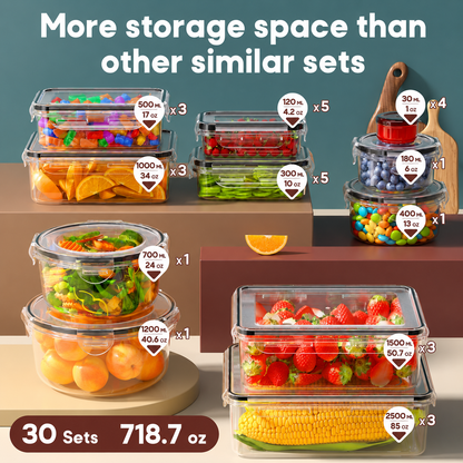 Food Storage Container 60Pcs