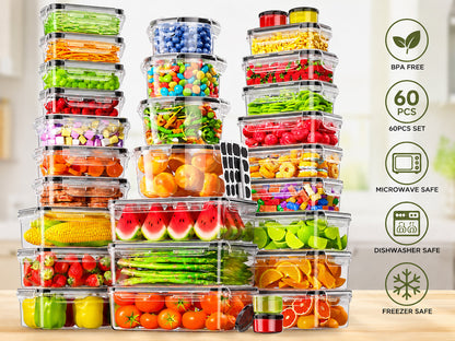 Food Storage Container 60Pcs