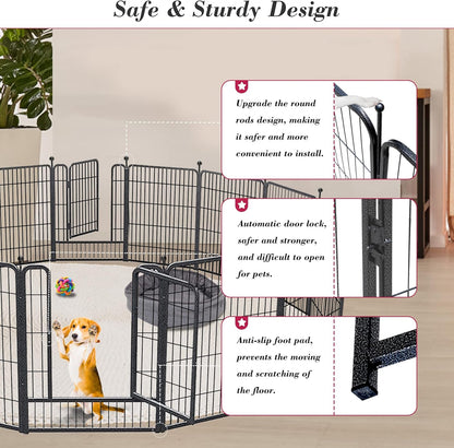 Pet Playpen Dog Playpen Fence 12 Panels