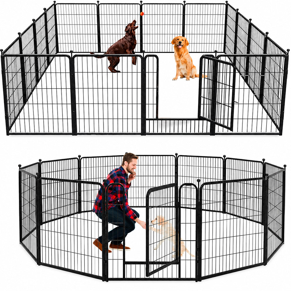 Pet Playpen Dog Playpen Fence 12 Panels