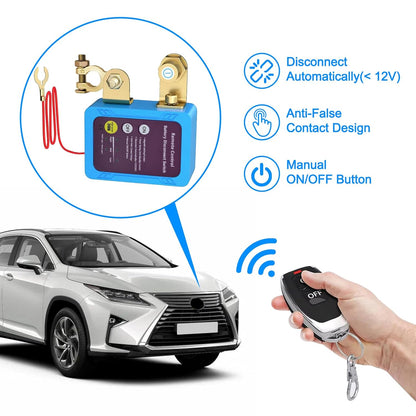 Wireless Remote 240A Car Battery Disconnect Switch Isolator
