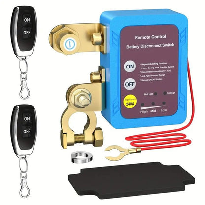 Wireless Remote 240A Car Battery Disconnect Switch Isolator