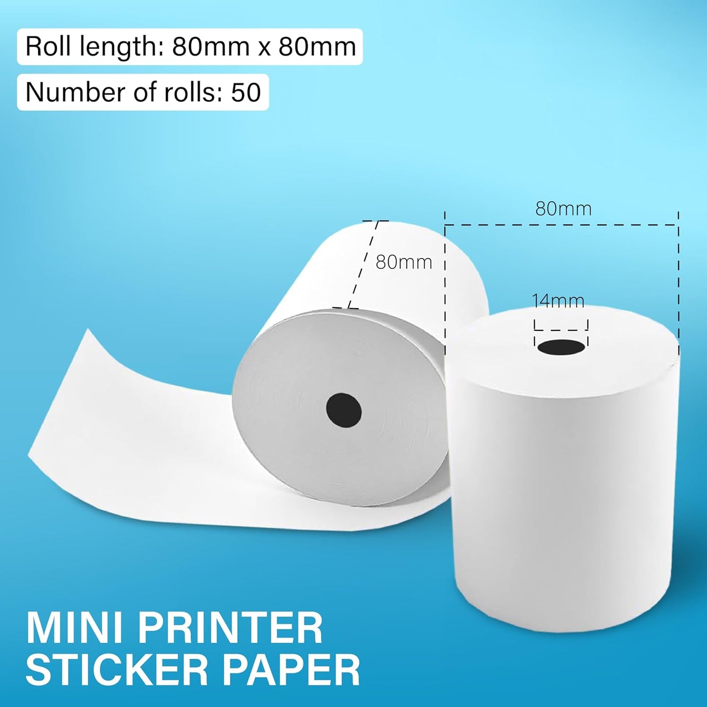 EFTPOS Roll 80x80 50 ROLLS