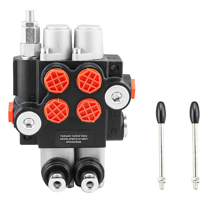 2 Spool Hydraulic Directional Control Valve 11 Gpm double acting cylinder spool