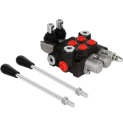 2 Spool Hydraulic Directional Control Valve 11 Gpm double acting cylinder spool