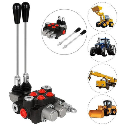 2 Spool Hydraulic Directional Control Valve 11 Gpm double acting cylinder spool