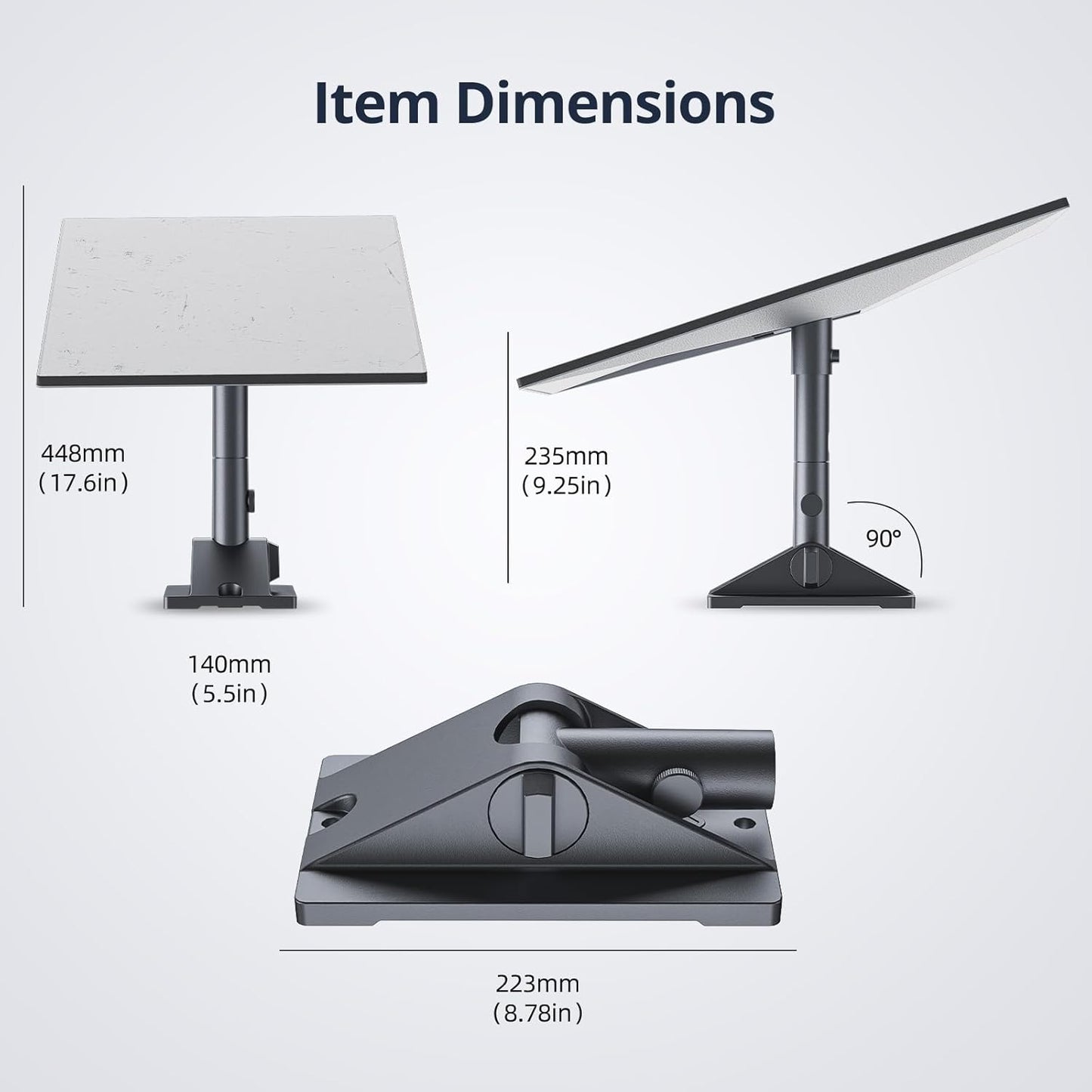 Gen 3 Mount for Starlink, 360° Rotatable Roof & Wall Mount for V3 Starlink