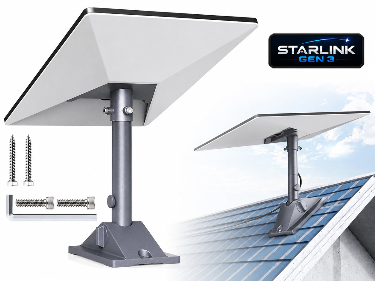 Gen 3 Mount for Starlink, 360° Rotatable Roof & Wall Mount for V3 Starlink