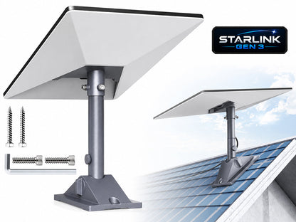 Gen 3 Mount for Starlink, 360° Rotatable Roof & Wall Mount for V3 Starlink