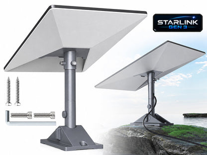 Gen 3 Mount for Starlink, 360° Rotatable Roof & Wall Mount for V3 Starlink