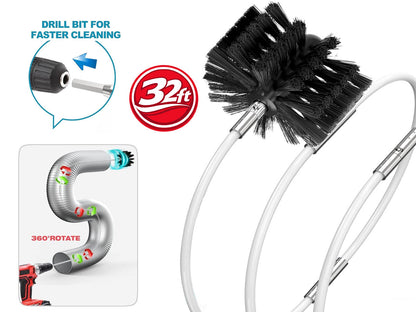 Chimney Cleaning Brush Kit