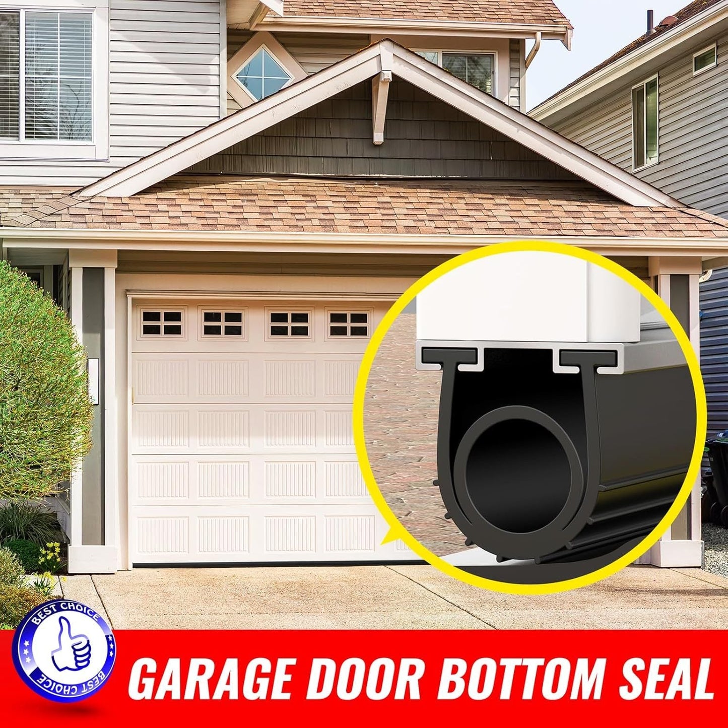 5M Garage Door Seals Bottom Rubber with Aluminium Track Retainer Kit Sale