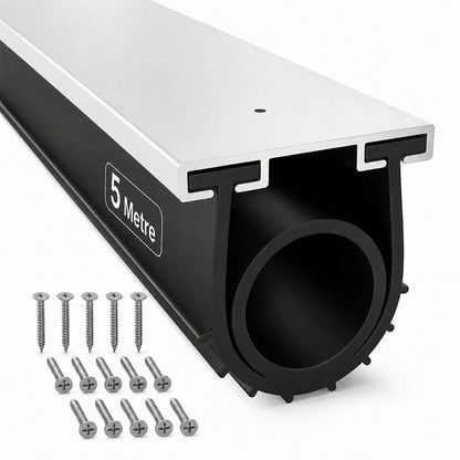 5M Garage Door Seals Bottom Rubber with Aluminium Track Retainer Kit Sale
