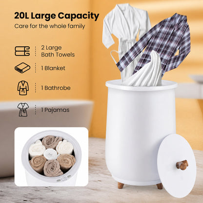 20L Towel Warmer Bucket With Led Screen Drying Fuction & Timer