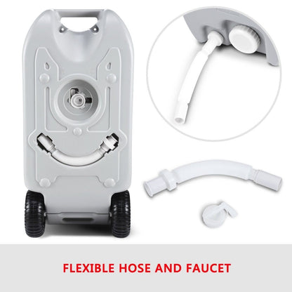 Portable Wheel Water Tank 40L