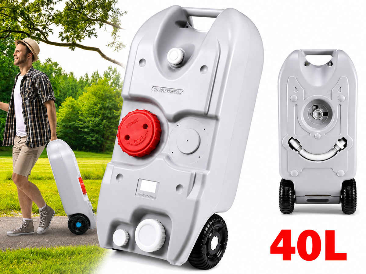 Portable Wheel Water Tank 40L